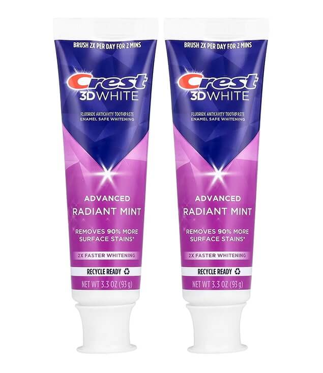 CREST | 3D WHITE ADVANCED RADIANT MINT VALUE 2 PACK